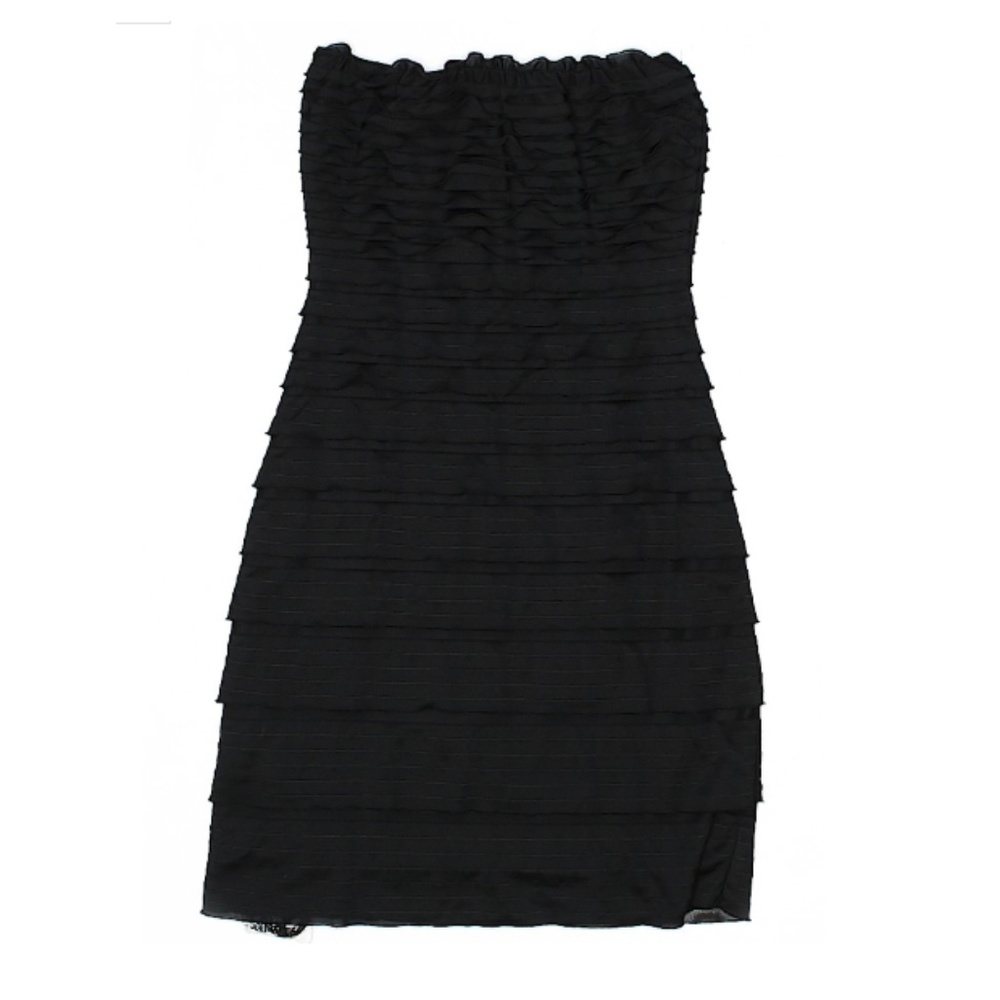 Woolworths Strapless Tiered Little Black Dress